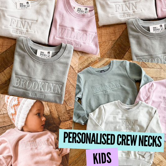 Personalised Crew Neck Sweater ( Kids)