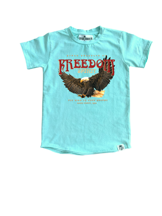 FREEDOM SPIRIT - EAGLE ( SEA BLUE ACID WASH)