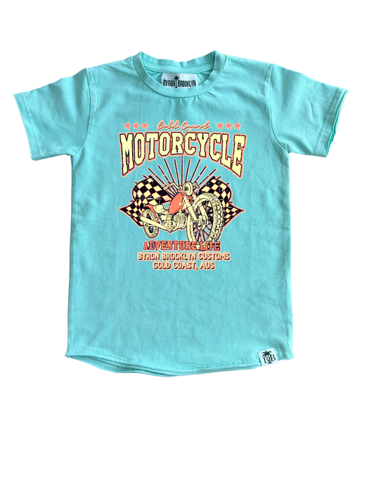 MOTORCYCLE ( SEA BLUE ACID WASH)