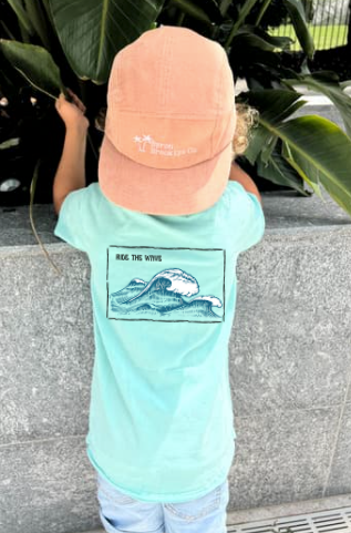 RIDE THE WAVE ( SEA BLUE ACID WASH)