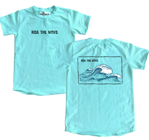 RIDE THE WAVE ( SEA BLUE ACID WASH)